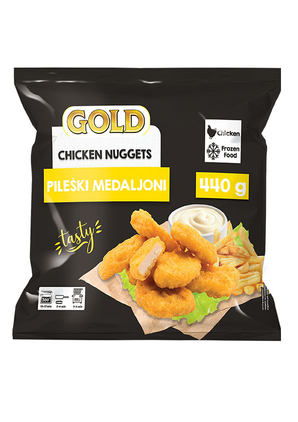 GOLD CHICKEN BATTERED NUGGETS 440 G